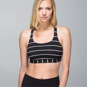 Lululemon Energy Bra, Cayman Stripe / Mojave Tan